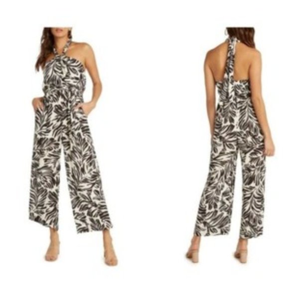 Willow Monaco Print Jumper/Jumpsuit Slightly Cropped Size L